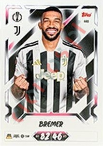 446 Bremer – Topps UEFA Champions League & Europa League 2026-2027. Match Attax