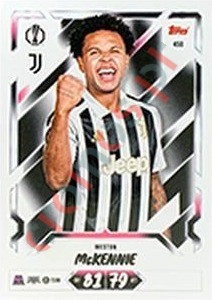 450 Weston McKennie – Topps UEFA Champions League & Europa League 2026-2027. Match Attax