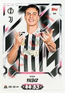 454 Kenan Yıldız – Topps UEFA Champions League & Europa League 2026-2027. Match Attax