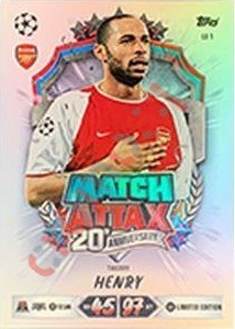 LE1 Thierry Henry – Topps UEFA Champions League & Europa League 2026-2027. Match Attax