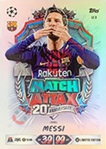 LE3 Lionel Messi – Topps UEFA Champions League & Europa League 2026-2027. Match Attax