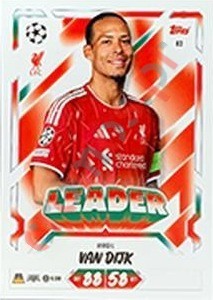 83 Virgil van Dijk – Topps UEFA Champions League & Europa League 2026-2027. Match Attax