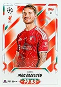 87 Alexis Mac Allister – Topps UEFA Champions League & Europa League 2026-2027. Match Attax