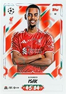 92 Alexander Isak – Topps UEFA Champions League & Europa League 2026-2027. Match Attax