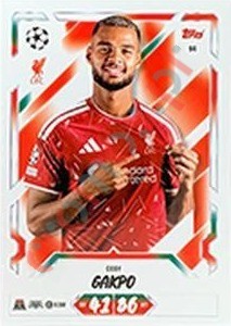 94 Cody Gakpo – Topps UEFA Champions League & Europa League 2026-2027. Match Attax