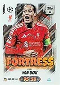 98 Virgil van Dijk – Topps UEFA Champions League & Europa League 2026-2027. Match Attax