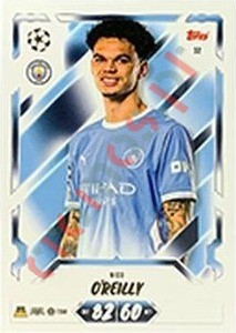 32 Nico O'Reilly – Topps UEFA Champions League & Europa League 2026-2027. Match Attax