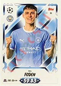 35 Phil Foden – Topps UEFA Champions League & Europa League 2026-2027. Match Attax