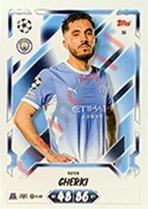 36 Rayan Cherki – Topps UEFA Champions League & Europa League 2026-2027. Match Attax