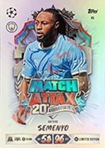 45 Antoine Semenyo – Topps UEFA Champions League & Europa League 2026-2027. Match Attax