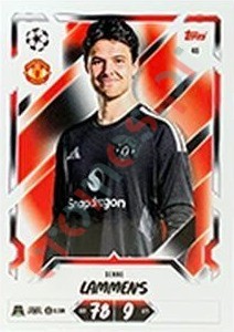 46 Senne Lammens – Topps UEFA Champions League & Europa League 2026-2027. Match Attax