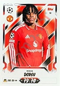 50 Patrick Dorgu – Topps UEFA Champions League & Europa League 2026-2027. Match Attax