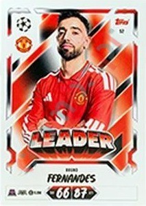 52 Bruno Fernandes – Topps UEFA Champions League & Europa League 2026-2027. Match Attax