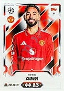 55 Matheus Cunha – Topps UEFA Champions League & Europa League 2026-2027. Match Attax