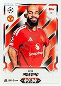 57 Bryan Mbeumo – Topps UEFA Champions League & Europa League 2026-2027. Match Attax