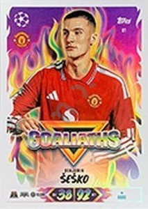 61 Benjamin Šeško – Topps UEFA Champions League & Europa League 2026-2027. Match Attax