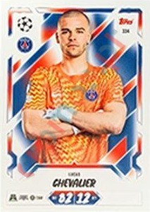 334 Lucas Chevalier – Topps UEFA Champions League & Europa League 2026-2027. Match Attax