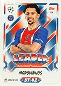 335 Marquinhos – Topps UEFA Champions League & Europa League 2026-2027. Match Attax