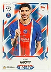 337 Achraf Hakimi – Topps UEFA Champions League & Europa League 2026-2027. Match Attax
