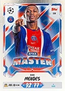 338 Nuno Mendes – Topps UEFA Champions League & Europa League 2026-2027. Match Attax