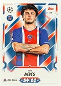 339 João Neves – Topps UEFA Champions League & Europa League 2026-2027. Match Attax
