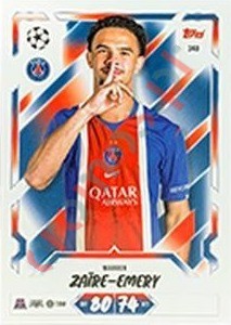 340 Warren Zaïre-Emery – Topps UEFA Champions League & Europa League 2026-2027. Match Attax