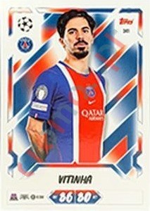 341 Vitinha – Topps UEFA Champions League & Europa League 2026-2027. Match Attax