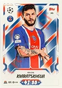 345 Khvicha Kvaratskhelia – Topps UEFA Champions League & Europa League 2026-2027. Match Attax