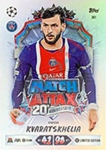 351 Khvicha Kvaratskhelia – Topps UEFA Champions League & Europa League 2026-2027. Match Attax