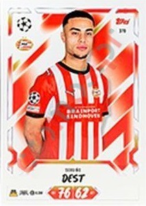 370 Sergiño Dest – Topps UEFA Champions League & Europa League 2026-2027. Match Attax