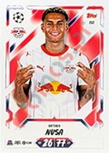 252 Antonio Nusa – Topps UEFA Champions League & Europa League 2026-2027. Match Attax