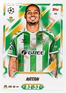 190 Natan – Topps UEFA Champions League & Europa League 2026-2027. Match Attax