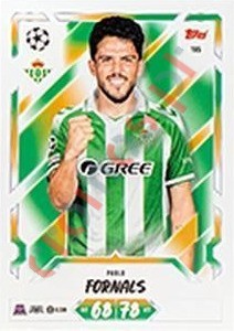 195 Pablo Fornals – Topps UEFA Champions League & Europa League 2026-2027. Match Attax