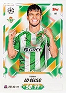 197 Giovani Lo Celso – Topps UEFA Champions League & Europa League 2026-2027. Match Attax