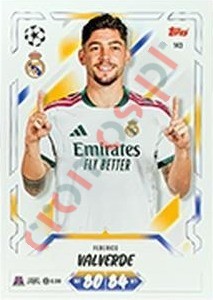 143 Federico Valverde – Topps UEFA Champions League & Europa League 2026-2027. Match Attax