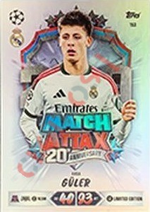 153 Arda Güler – Topps UEFA Champions League & Europa League 2026-2027. Match Attax