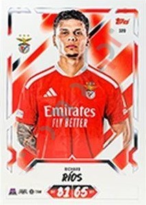 320 Richard Ríos – Topps UEFA Champions League & Europa League 2026-2027. Match Attax