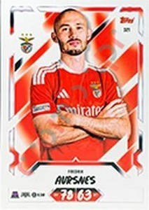 321 Fredrik Aursnes – Topps UEFA Champions League & Europa League 2026-2027. Match Attax