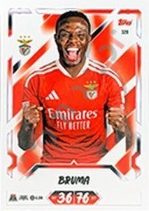 328 Bruma – Topps UEFA Champions League & Europa League 2026-2027. Match Attax