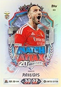 333 Vangelis Pavlidis – Topps UEFA Champions League & Europa League 2026-2027. Match Attax