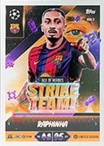 AOH2 Raphinha – Topps UEFA Champions League & Europa League 2026-2027. Match Attax