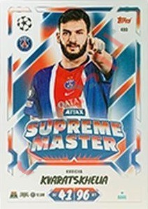 490 Khvicha Kvaratskhelia – Topps UEFA Champions League & Europa League 2026-2027. Match Attax