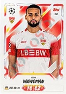 262 Josha Vagnoman – Topps UEFA Champions League & Europa League 2026-2027. Match Attax