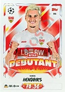 265 Ramon Hendriks – Topps UEFA Champions League & Europa League 2026-2027. Match Attax