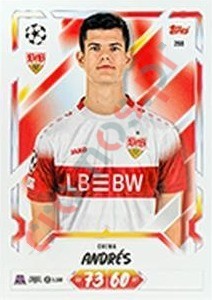 266 Chema Andrés – Topps UEFA Champions League & Europa League 2026-2027. Match Attax