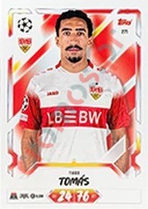 271 Tiago Tomás – Topps UEFA Champions League & Europa League 2026-2027. Match Attax