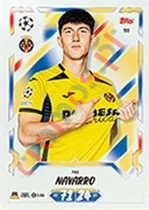 155 Pau Navarro – Topps UEFA Champions League & Europa League 2026-2027. Match Attax
