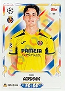 156 Sergi Cardona – Topps UEFA Champions League & Europa League 2026-2027. Match Attax