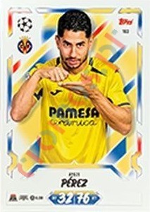 163 Ayoze Pérez – Topps UEFA Champions League & Europa League 2026-2027. Match Attax