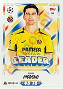 166 Gerard Moreno – Topps UEFA Champions League & Europa League 2026-2027. Match Attax
